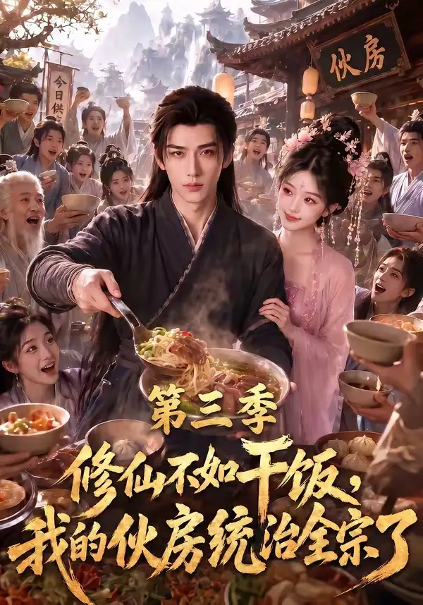 短剧《修仙不如干饭我的伙房统治全宗了第三季 (80集)》海报