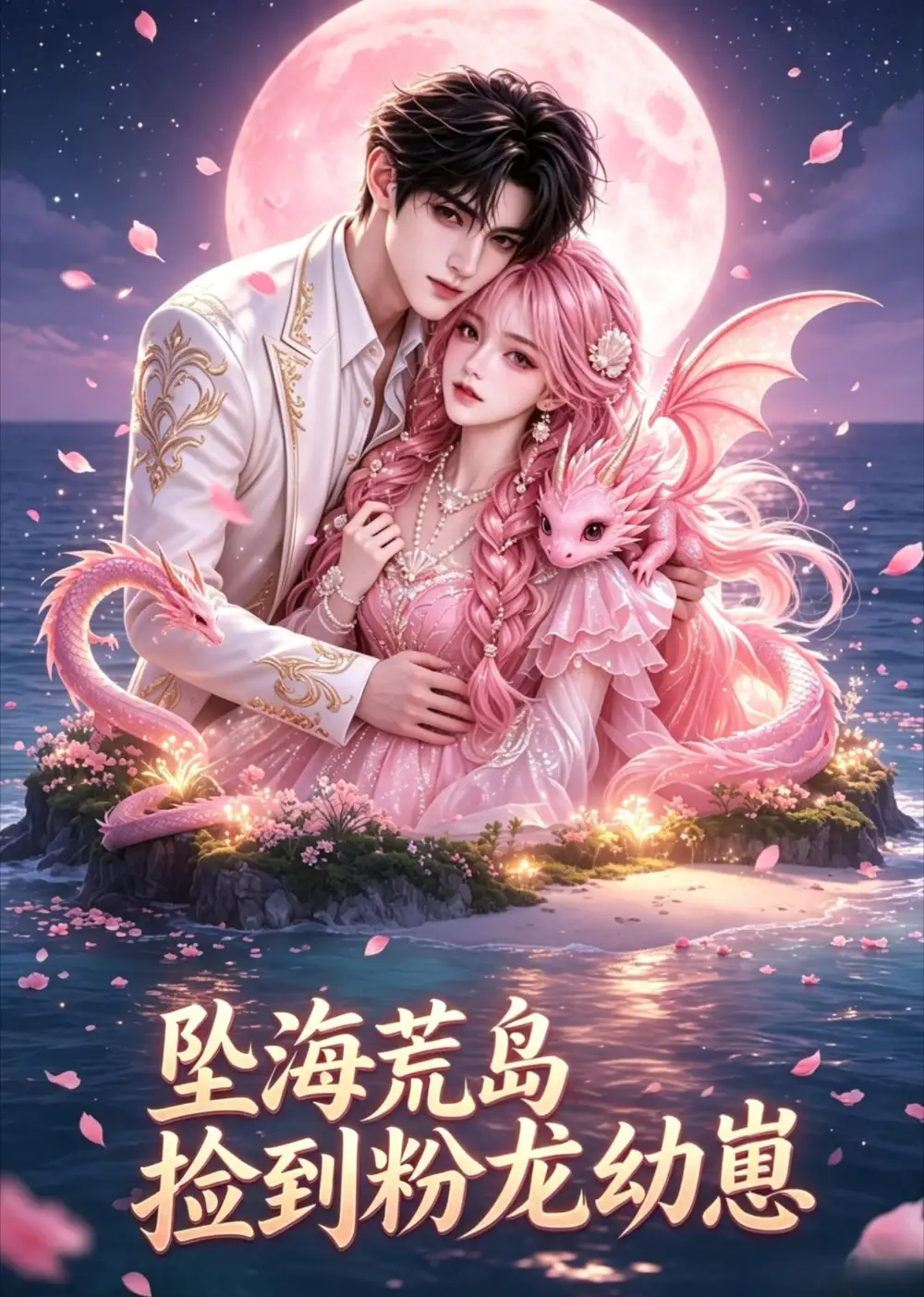 短剧《坠海荒岛捡到粉龙幼崽 (30集)》海报