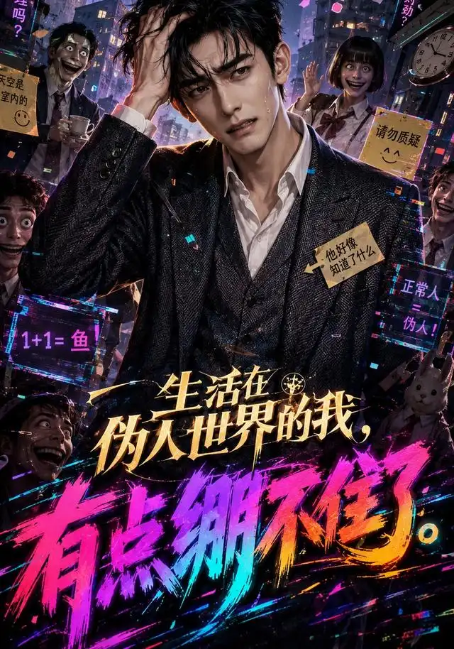 短剧《生活在伪人世界的我有点绷不住了 (55集) AI短剧》海报