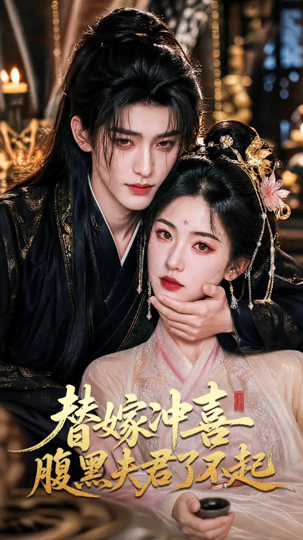 短剧《替嫁冲喜腹黑夫君了不起 (58集)》海报