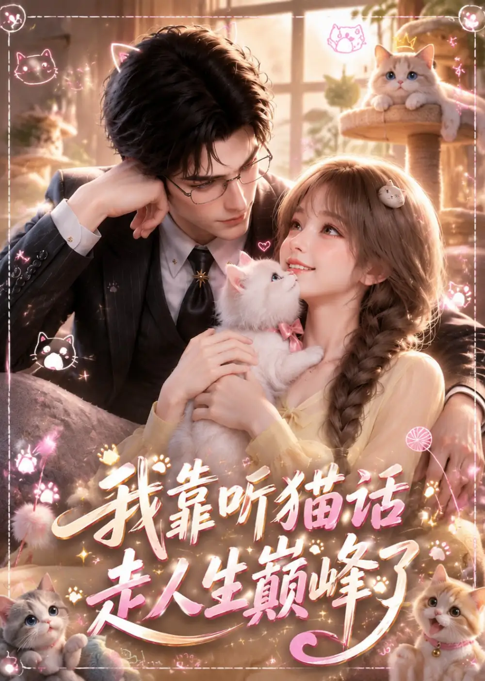 短剧《我靠听猫话走人生巅峰了 (58集)》海报
