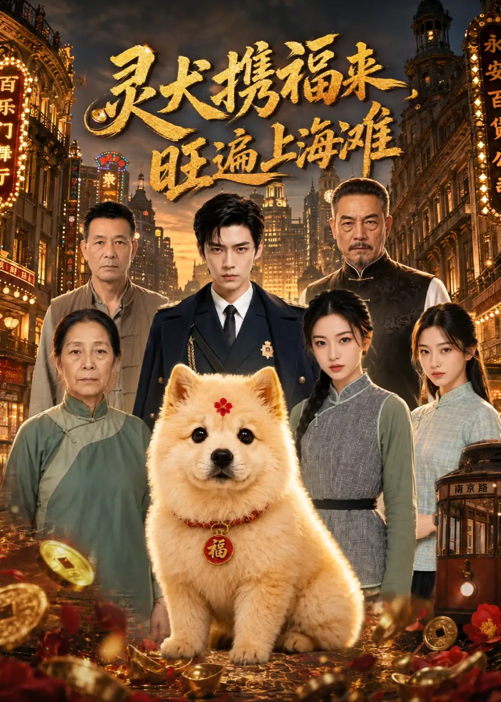 短剧《灵犬携福来旺遍上海滩 (80集)》海报