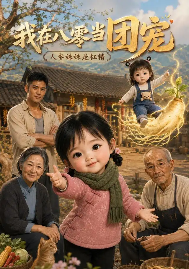 短剧《我在八零当团宠人参妹妹是杠精 (79集)》海报