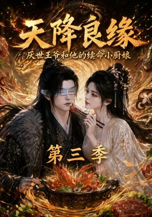 短剧《天降良缘厌世王爷和他的续命小厨娘第三季 (120集)》海报