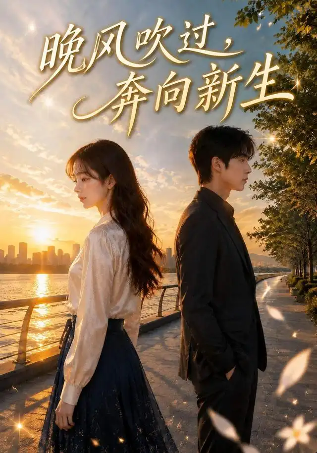 短剧《晚风吹过奔向新生 (35集) AI短剧》海报