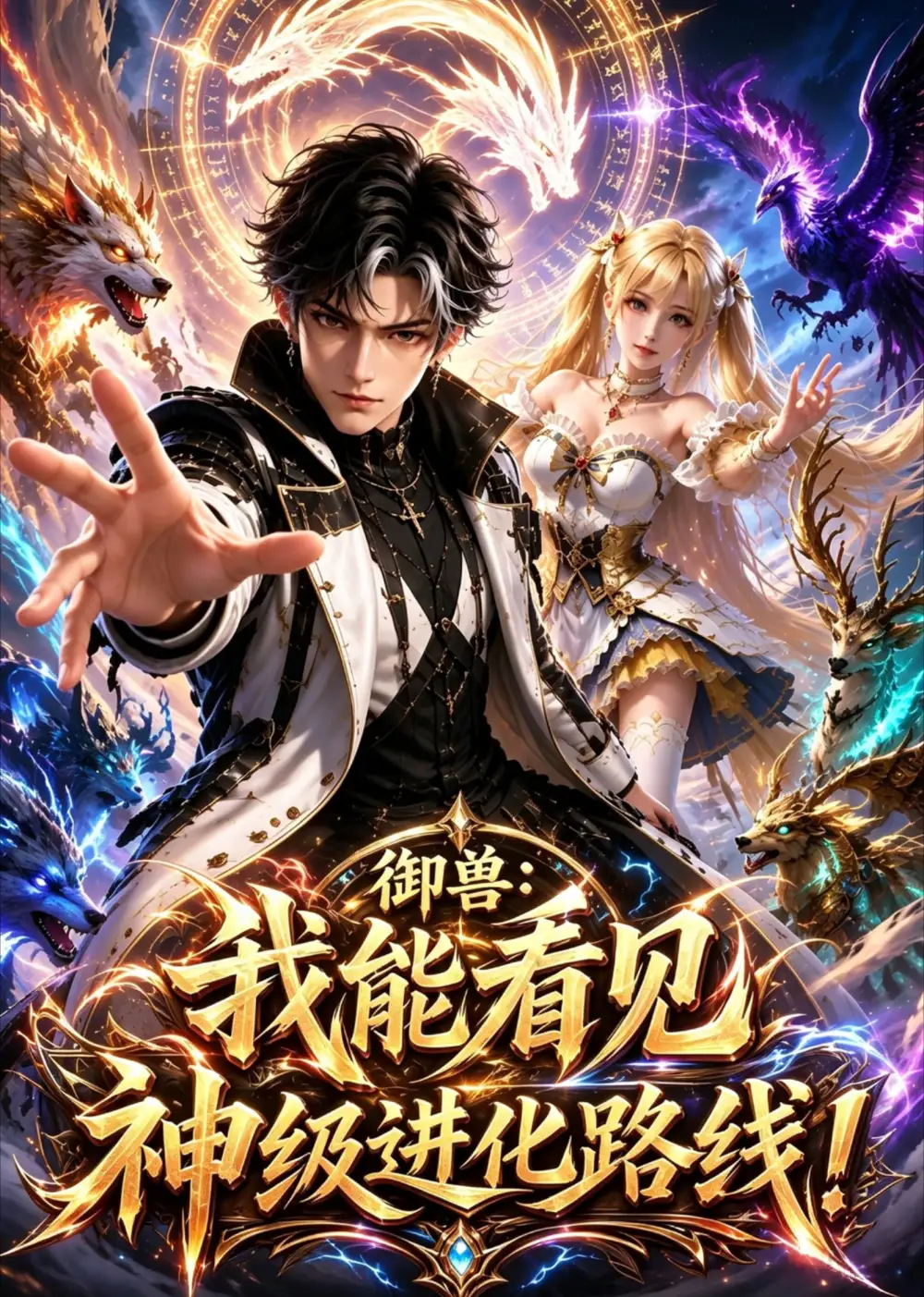 短剧《御兽我能看见神级进化路线 (60集)》海报
