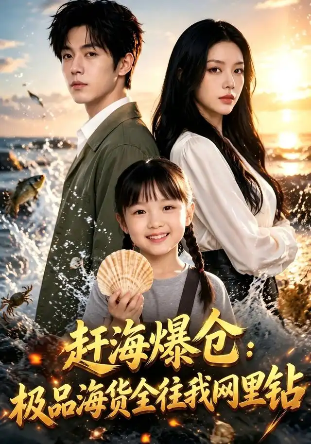 短剧《赶海爆仓极品海货全往我网里钻 (80集) AI短剧》海报