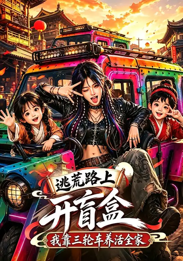 短剧《逃荒路上开盲盒我靠三轮车养活全家 (84集)》海报