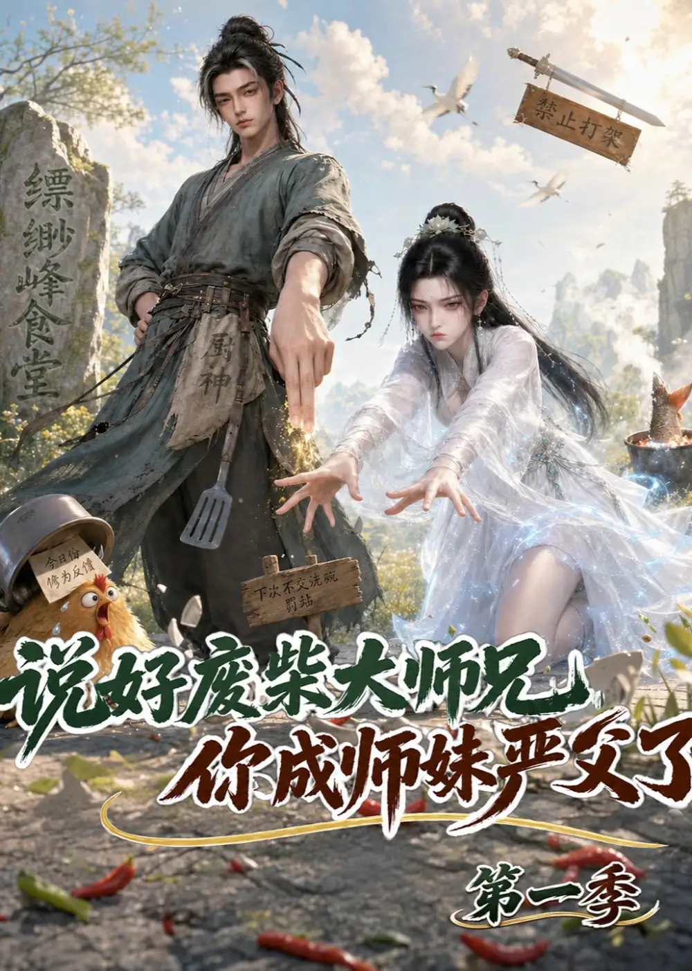 短剧《说好废柴大师兄你成师妹严父了第一季 (10集)》海报