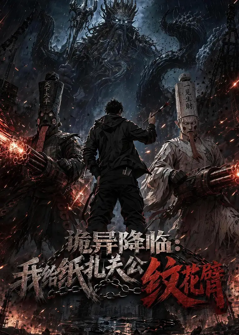 短剧《诡异降临我给纸扎关公纹花臂 (50集)》海报