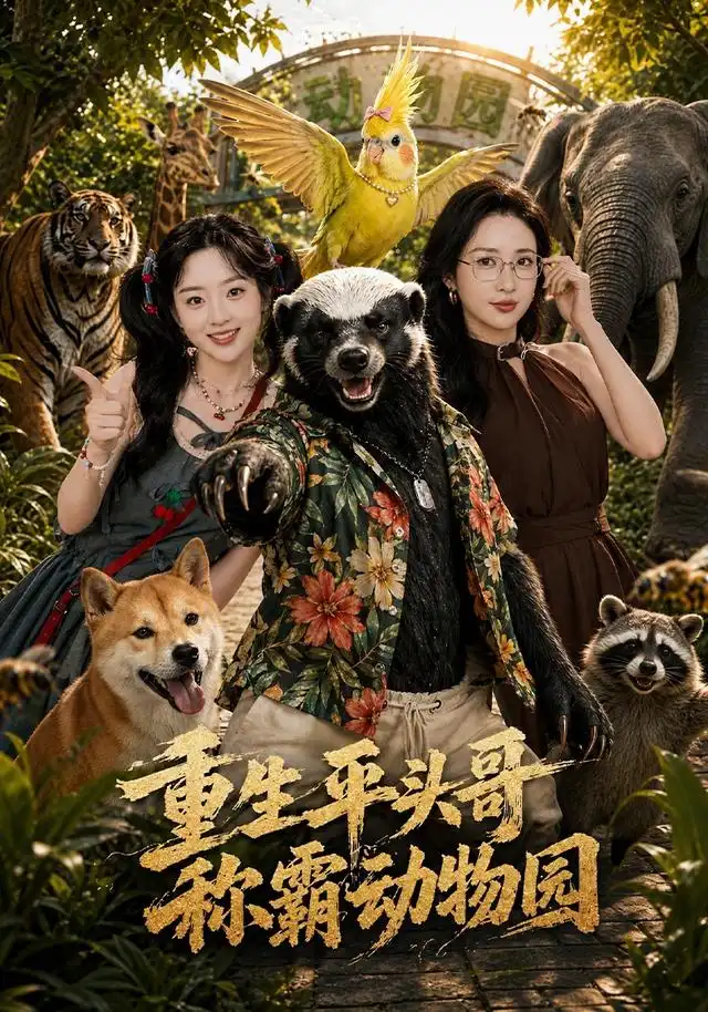 短剧《重生平头哥称霸动物园 (59集) 祎一&张环》海报