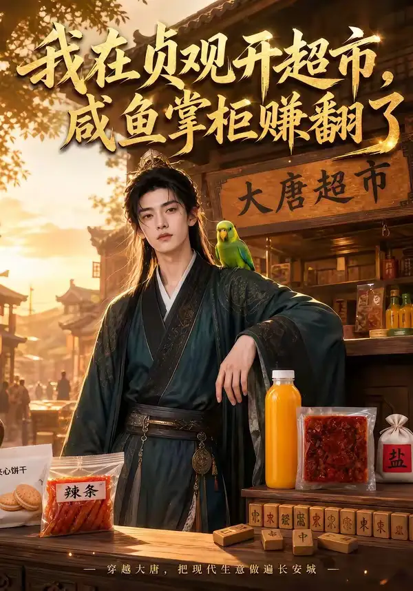 短剧《我在贞观开超市咸鱼掌柜赚翻了 (57集)》海报