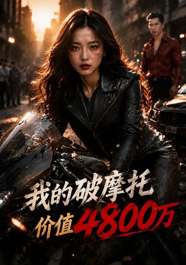短剧《我的破摩托价值 4800万 (86集) AI短剧》海报