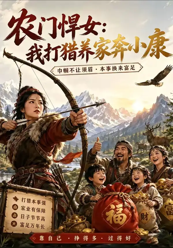 短剧《农门悍女我打猎养家奔小康 (70集)》海报