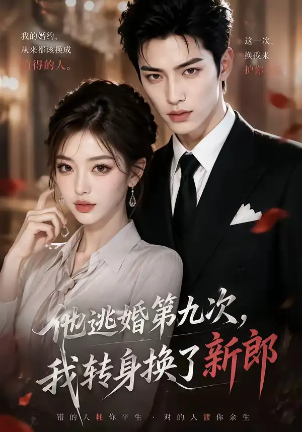 短剧《他逃婚第九次我转身换了新郎 (48集)》海报