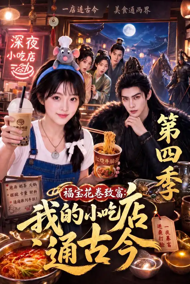短剧《福宝花卷致富我的小吃店通古今第四季 (305集)》海报