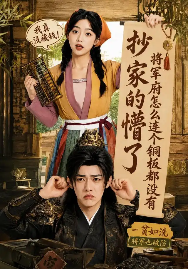 短剧《抄家的懵了将军府怎么连个铜板都没有 (92集) 张环》海报