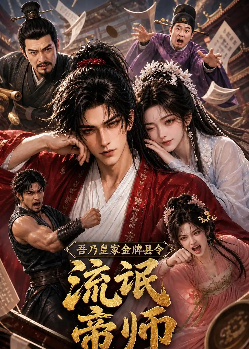 短剧《流氓帝师吾乃皇家金牌县令 (253集)》海报