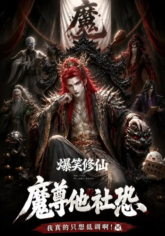 短剧《爆笑修仙魔尊他社恐啊 (90集)》海报
