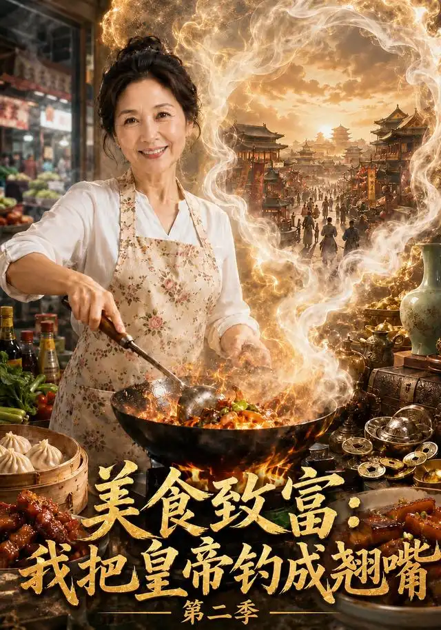 短剧《美食致富我把皇帝钓成翘嘴第二季 (106集)》海报