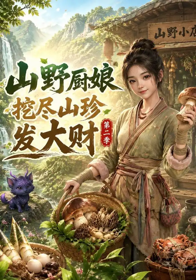 短剧《山野厨娘挖尽山珍发大财第二季 (76集)》海报