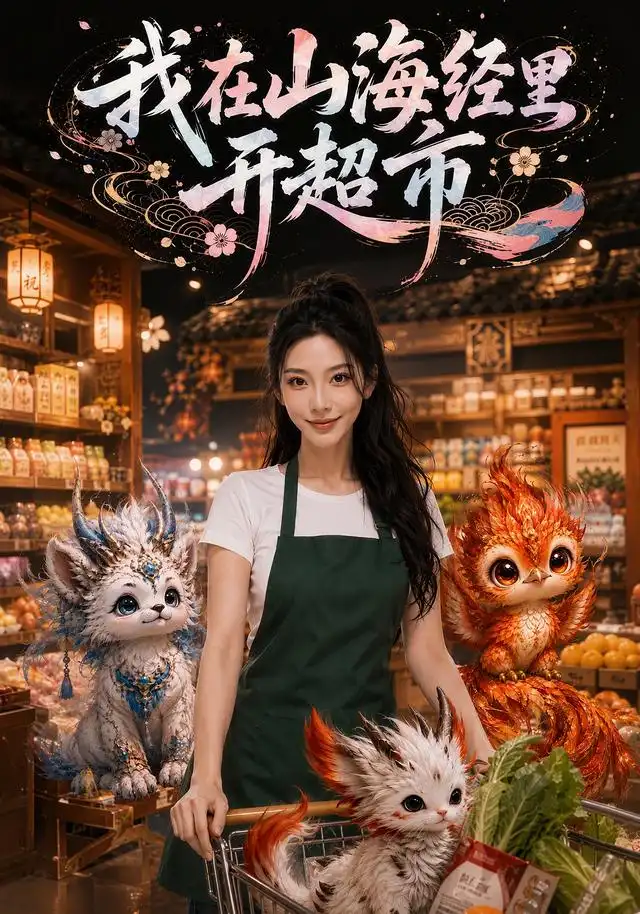 短剧《我在山海经里开超市 (71集) 齐博然&何俊雄》海报