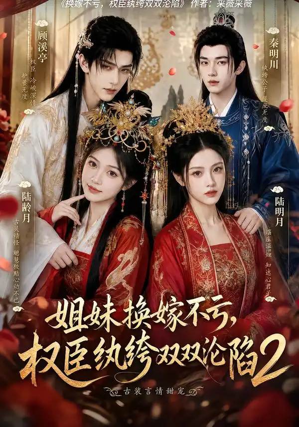 短剧《姐妹换嫁不亏权臣纨绔双双沦陷2 (220集)》海报