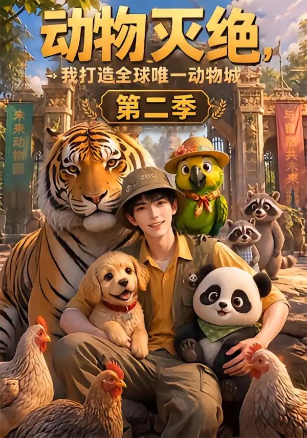 短剧《动物灭绝我打造全球唯一动物城第二季 (124集)》海报