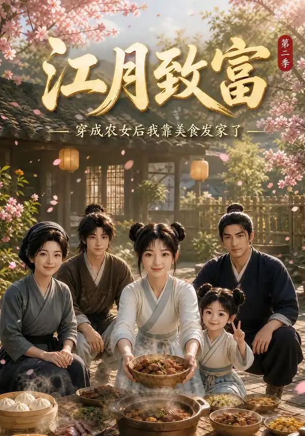 短剧《江月致富穿成农女后我靠美食发家了第二季 (105集)》海报
