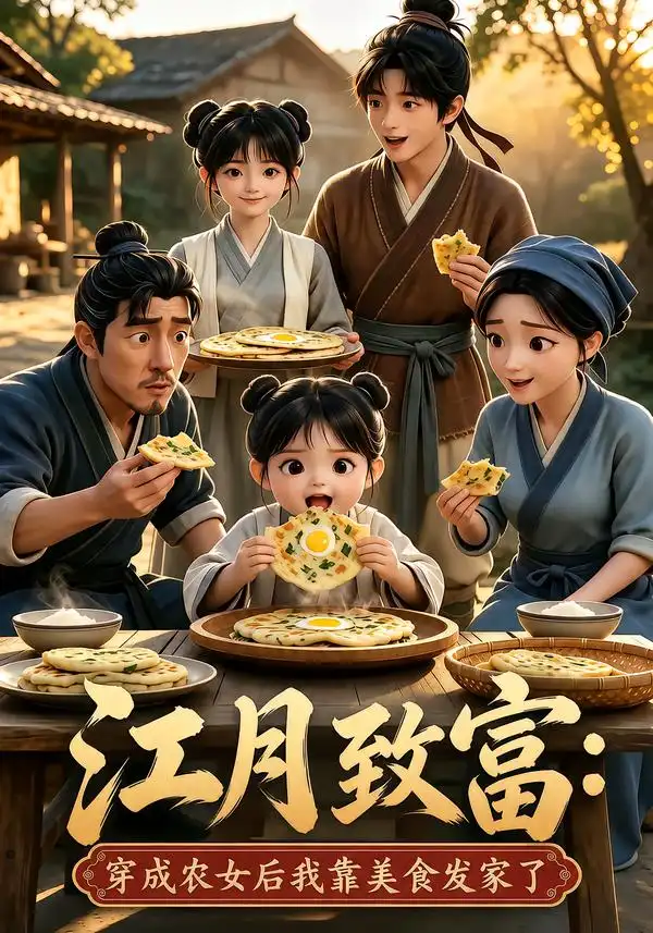 短剧《江月致富穿成农女后我靠美食发家了 (80集)》海报