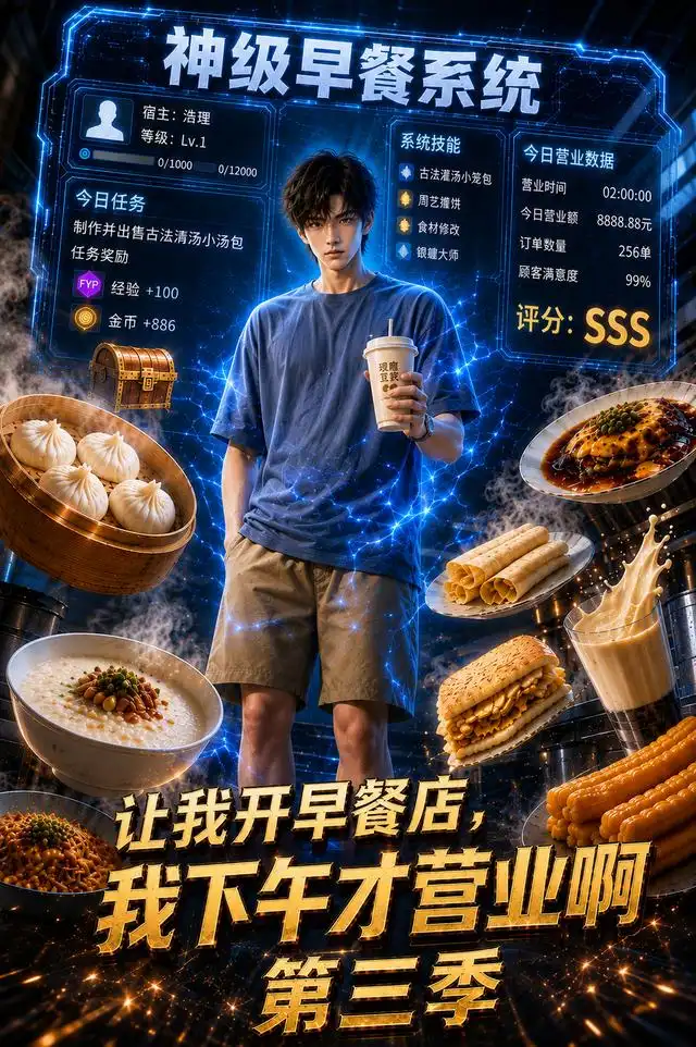 短剧《让我开早餐店我下午才营业啊第三季 (81集)》海报