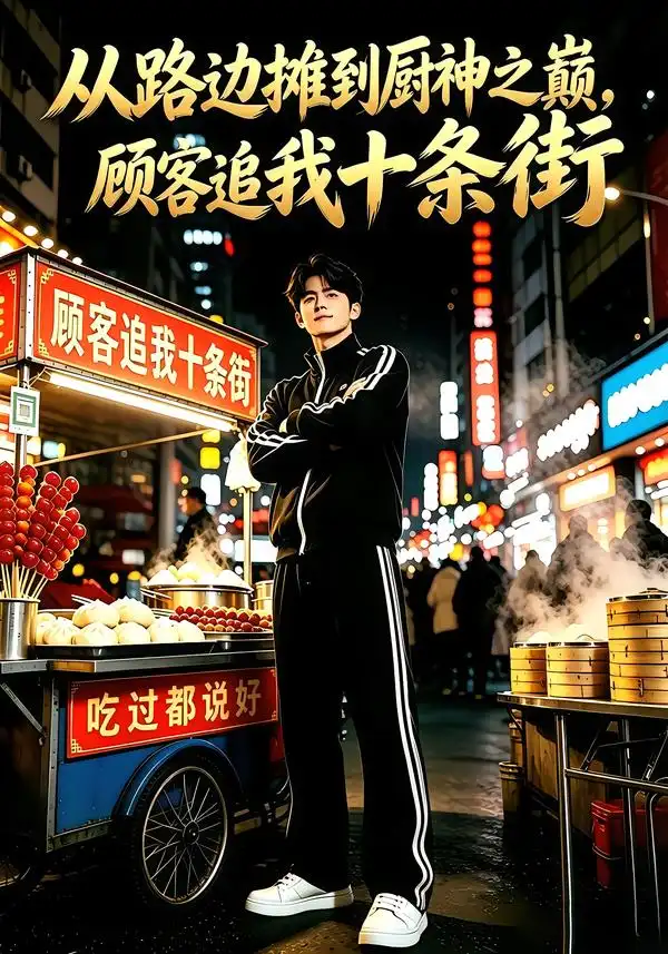 短剧《从路边摊到厨神之巅顾客追我十条街第一季 (69集)》海报