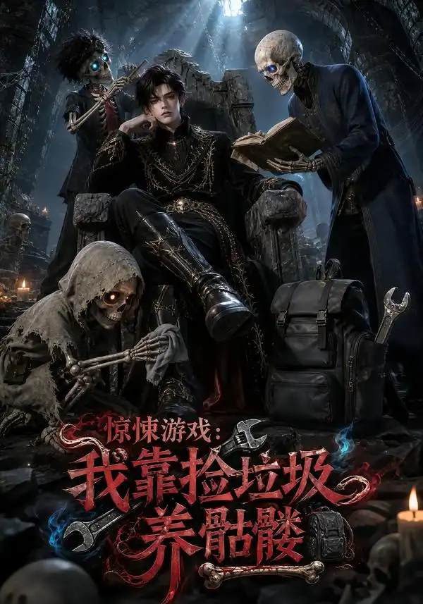 短剧《惊悚游戏我靠捡垃圾养骷髅 (67集)》海报