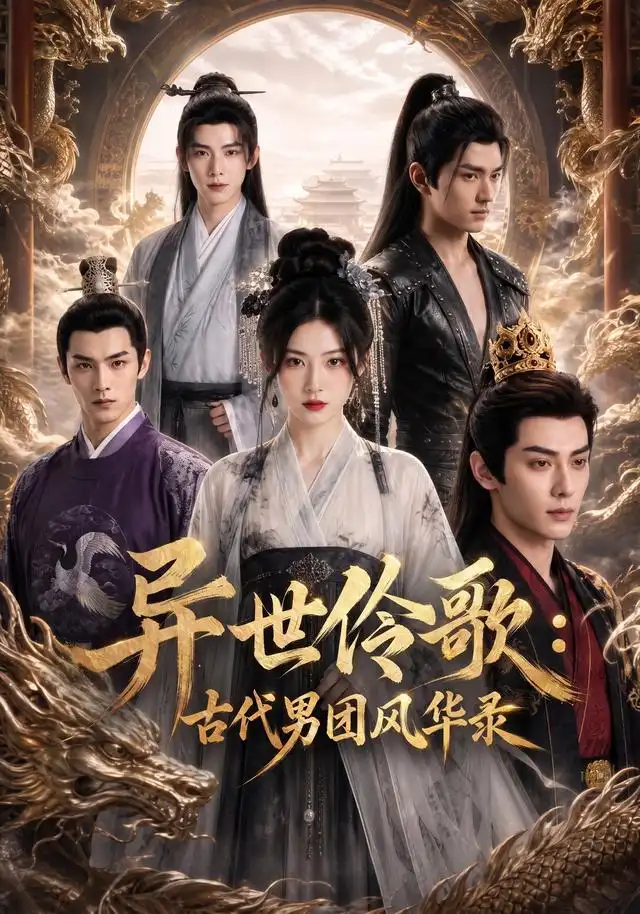 短剧《异世伶歌古代男团风华录 (49集) AI短剧》海报