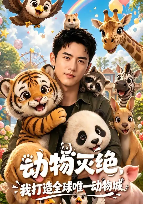 短剧《动物灭绝我打造全球唯一动物城 (60集)》海报