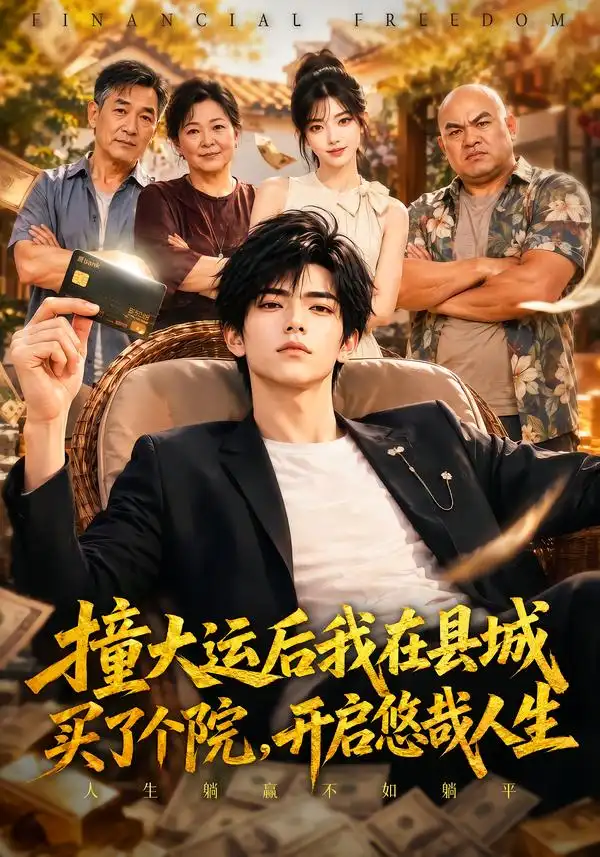 短剧《撞大运后我在县城买了个院开启悠哉人生 (95集)》海报