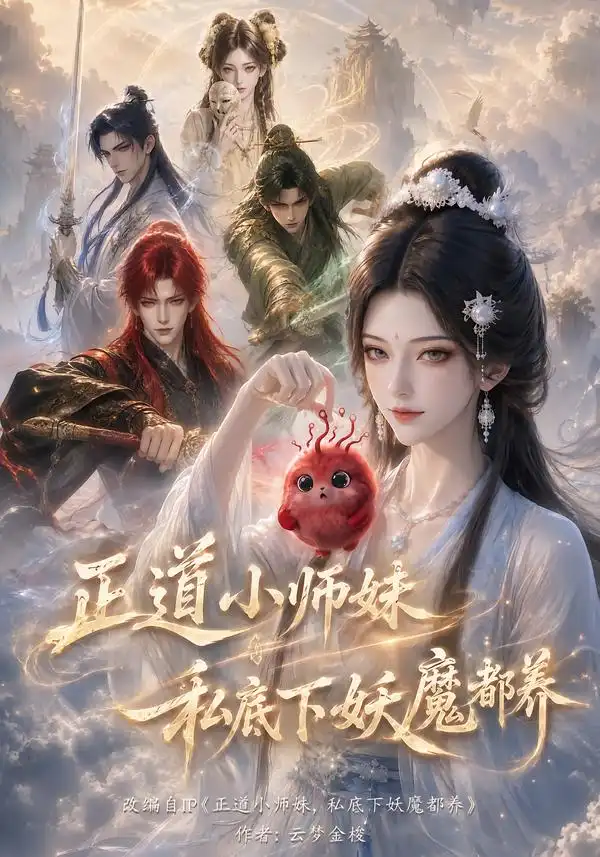 短剧《正道小师妹私底下妖魔都养 (100集)》海报