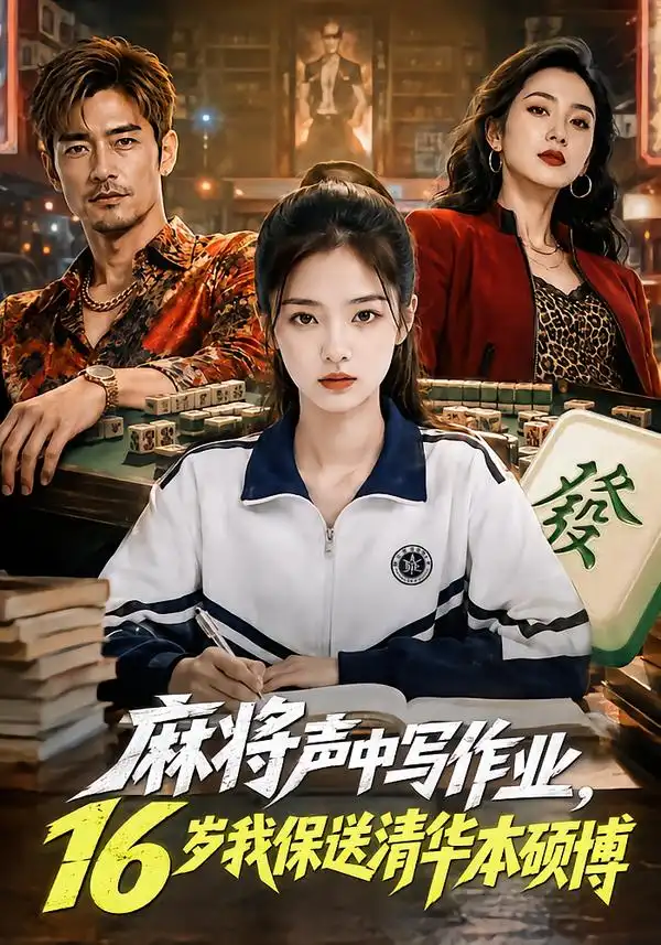 短剧《麻将声中写作业16岁我保送清华本硕博 (82集)》海报