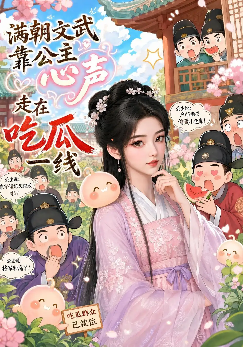 短剧《满朝文武靠公主心声走在吃瓜一线 (82集)》海报