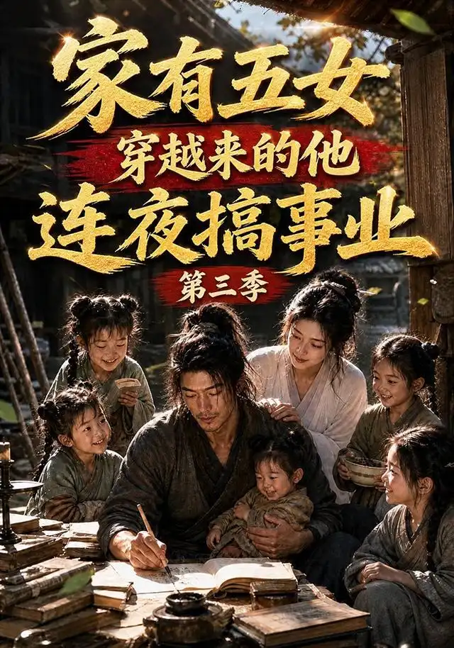 短剧《家有五女穿越来的他连夜搞事业第三季 (84集) AI短剧》海报