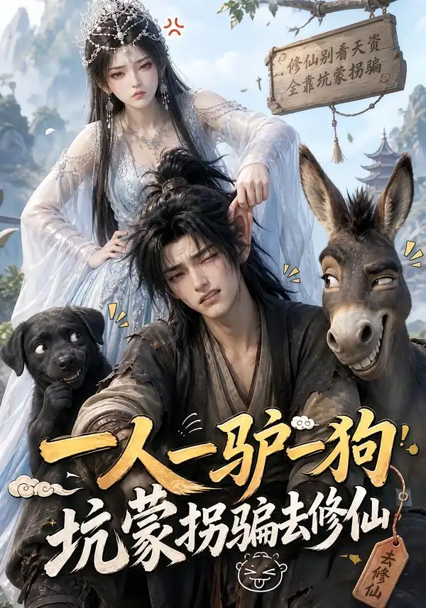 短剧《一人一驴一狗坑蒙拐骗去修仙 (105集)》海报