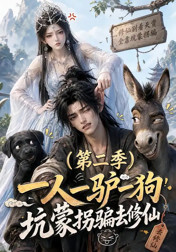 短剧《一人一驴一狗坑蒙拐骗去修仙第二季 (110集)》海报