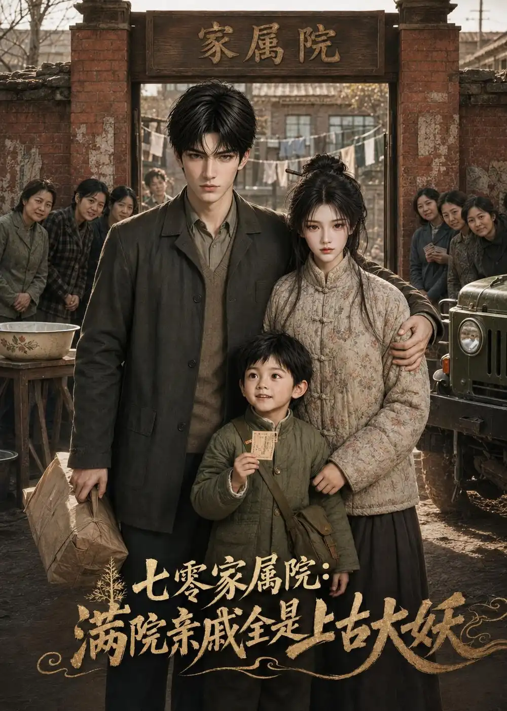短剧《七零家属院满院亲戚全是上古大妖 (95集)》海报
