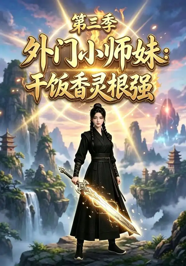 短剧《外门小师妹干饭香灵根很强第三季 (77集)》海报