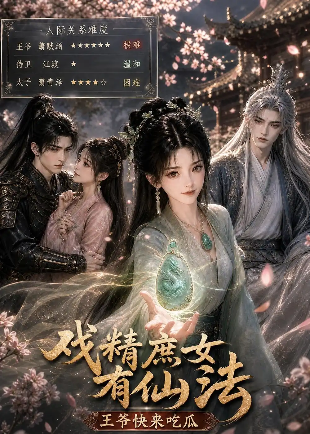 短剧《戏精庶女有仙法王爷快来吃瓜 (55集)》海报