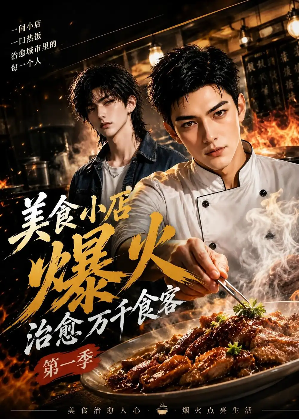 短剧《美食小店爆火治愈万千食客第一季 (67集)》海报