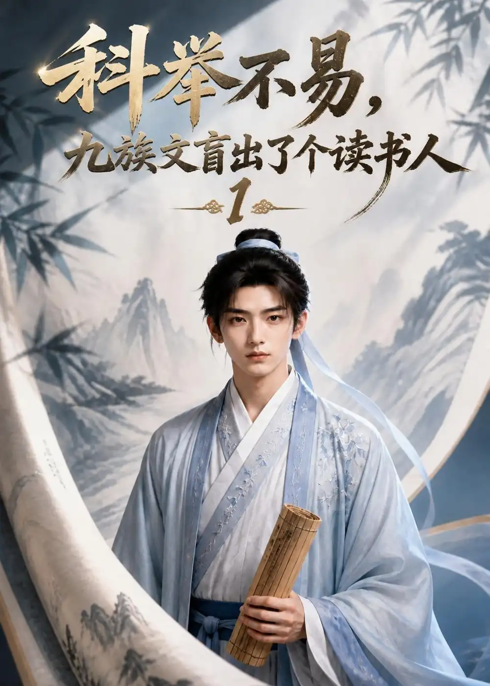 短剧《科举不易九族文盲出了个读书人1 (107集)》海报