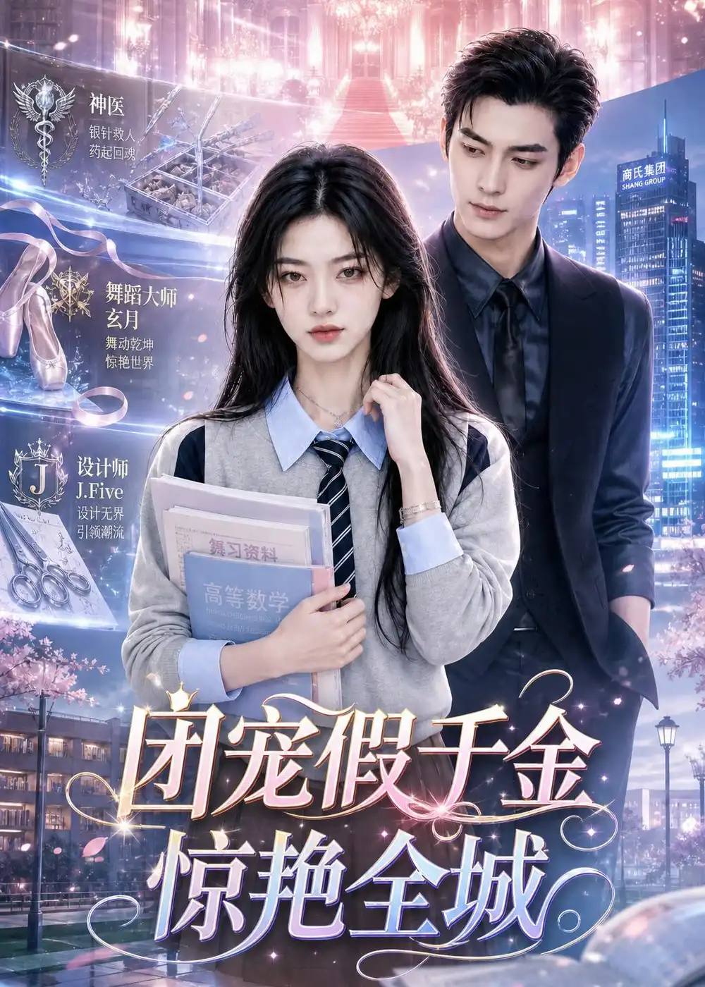 短剧《团宠假千金惊艳全城 (148集)》海报