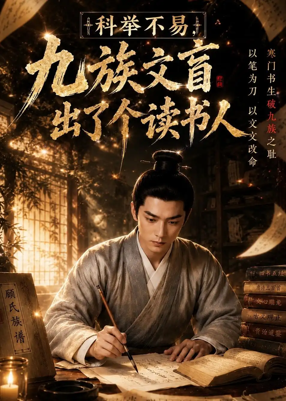 短剧《科举不易九族文盲出了个读书人第一季 (155集)》海报