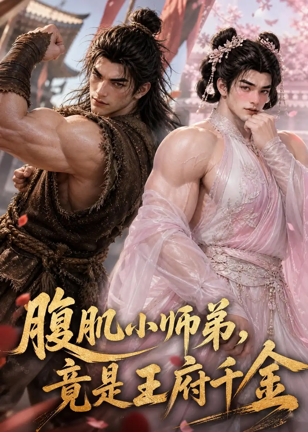短剧《腹肌小师弟竟是王府千金 (53集)》海报